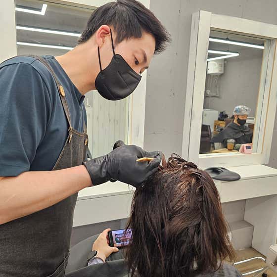 回到頭髮